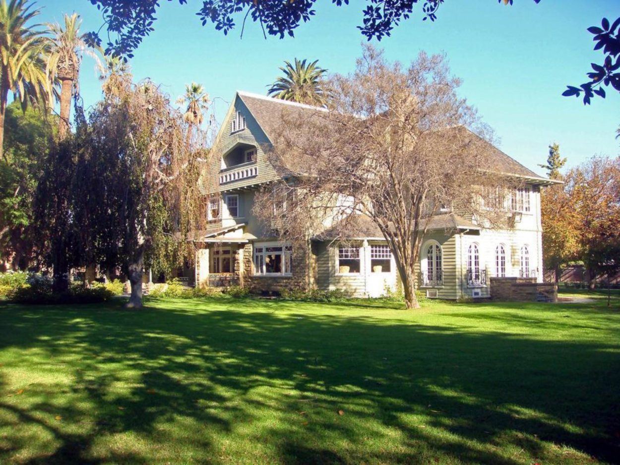house with yard and trees
